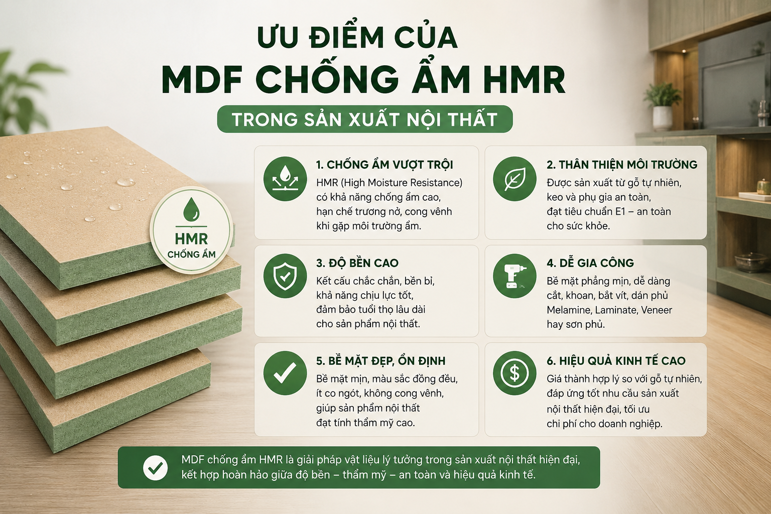 MDF Chống Ẩm HMR