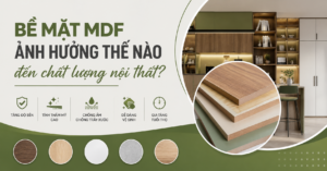 Bề mặt MDF ảnh hưởng thế nào đến chất lượng nội thất?