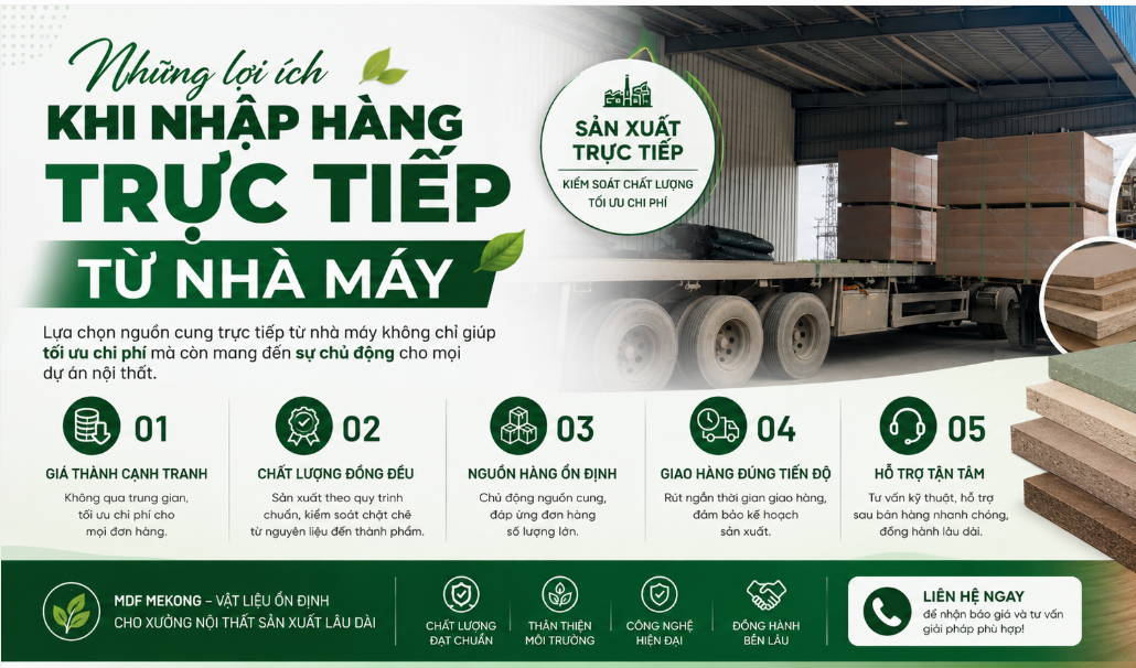 lợi ích khi nhập hàng trực tiếp từ nhà máy