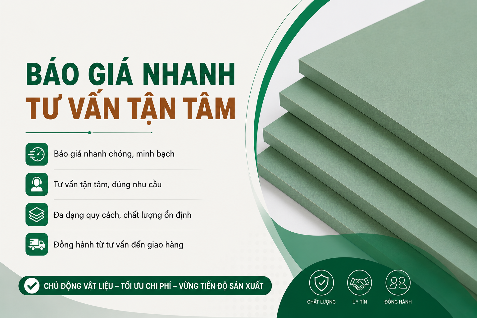 Báo giá MDF nhanh