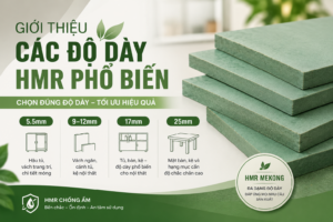 độ dày HMR phổ biến