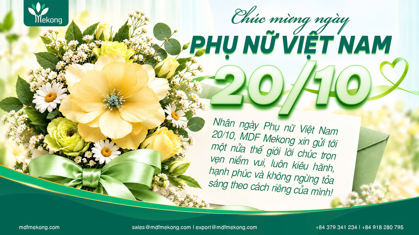 Chúc mừng ngày Phụ nữ Việt Nam 20/10